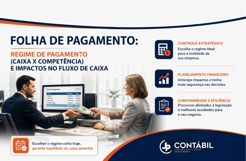 Folha de pagamento: Caixa x Competência